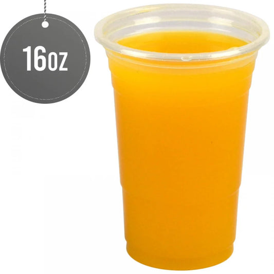 Reusable Plastic Smoothie Juice Cups 16oz Pack of 50 ST81943