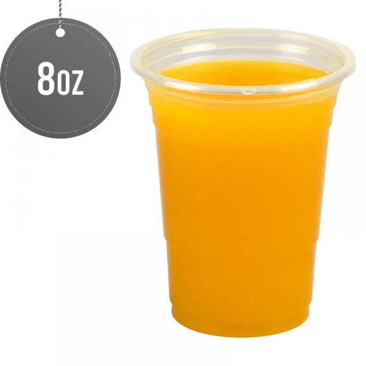 Reusable Plastic Smoothie Juice Cups 8oz Pack of 50 ST81941