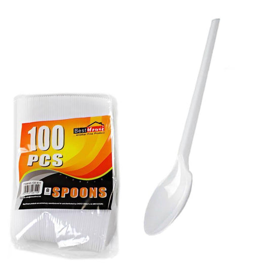 Reusable Plastic Spoons Pack of 100 AP1010 / BB5611