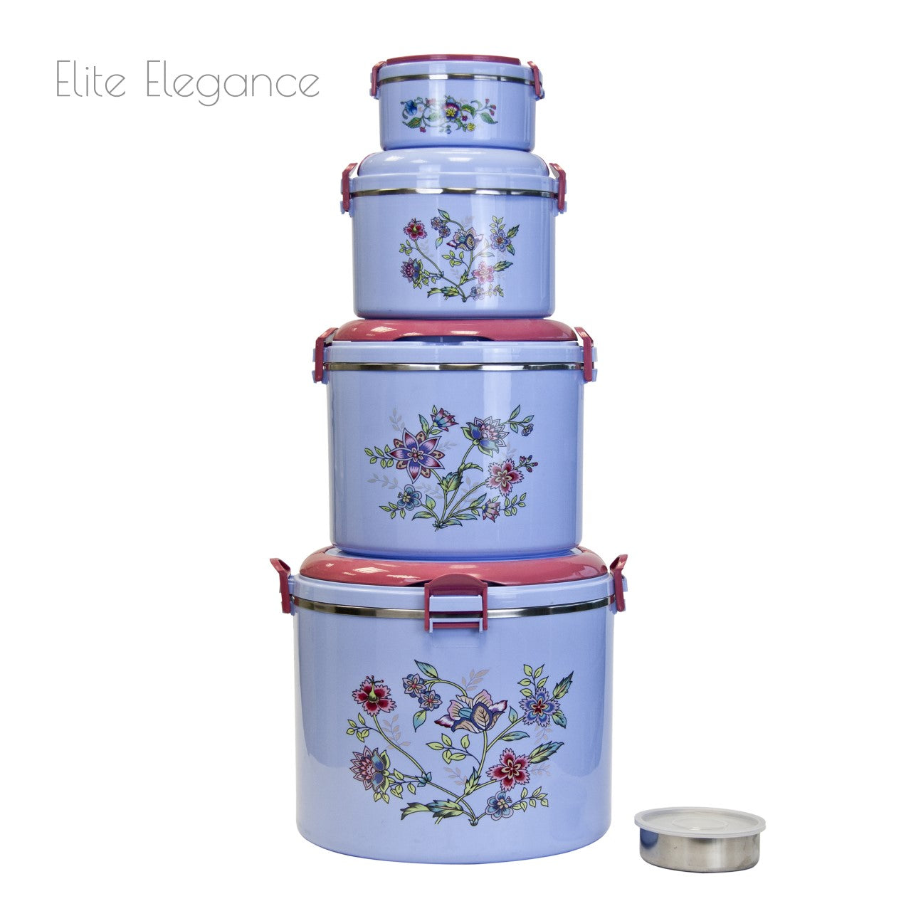 SQ Elite Elegance Insulated Hot Pot Set 5pc Blue 0.3-0.6-2.5-6-15L 2322