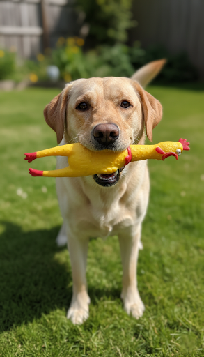 Pet Dog Toy Squeaky Chicken 25 cm 312456 A