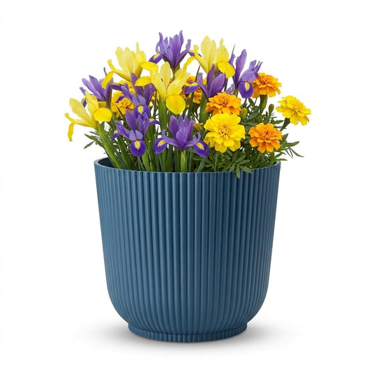 Flower Pot Assorted Colours 20x22x22cm 331g SKU 8234