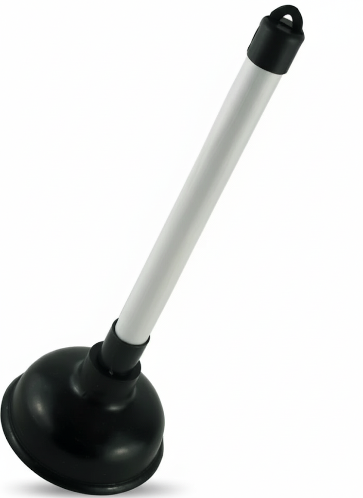 Heavy Duty Bathroom Toilet Plunger Drainer Plastic Stick CK4068 A