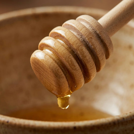 Wooden Honey Dripping Spoon 15 x 2.3 cm Pack of 4 7204