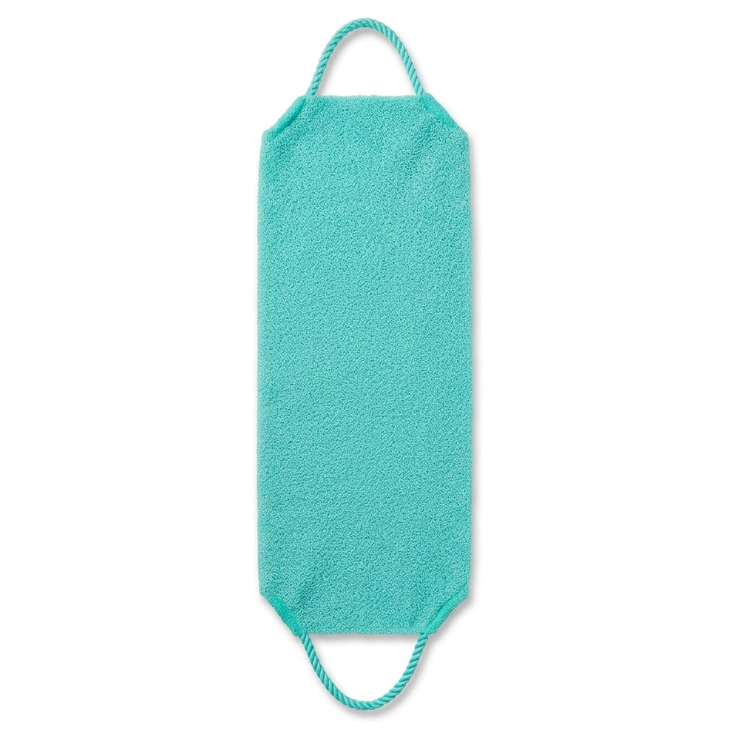 Exfoliating Bath Shower Towel Strap with Dual Handles, Long Reach, Soft Cleaner, Assorted Colours, 38g – SKU 8179